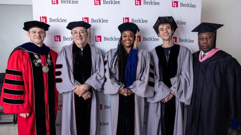Berklee Honors Drummer Vinnie Colaiuta with Honorary Doctorate