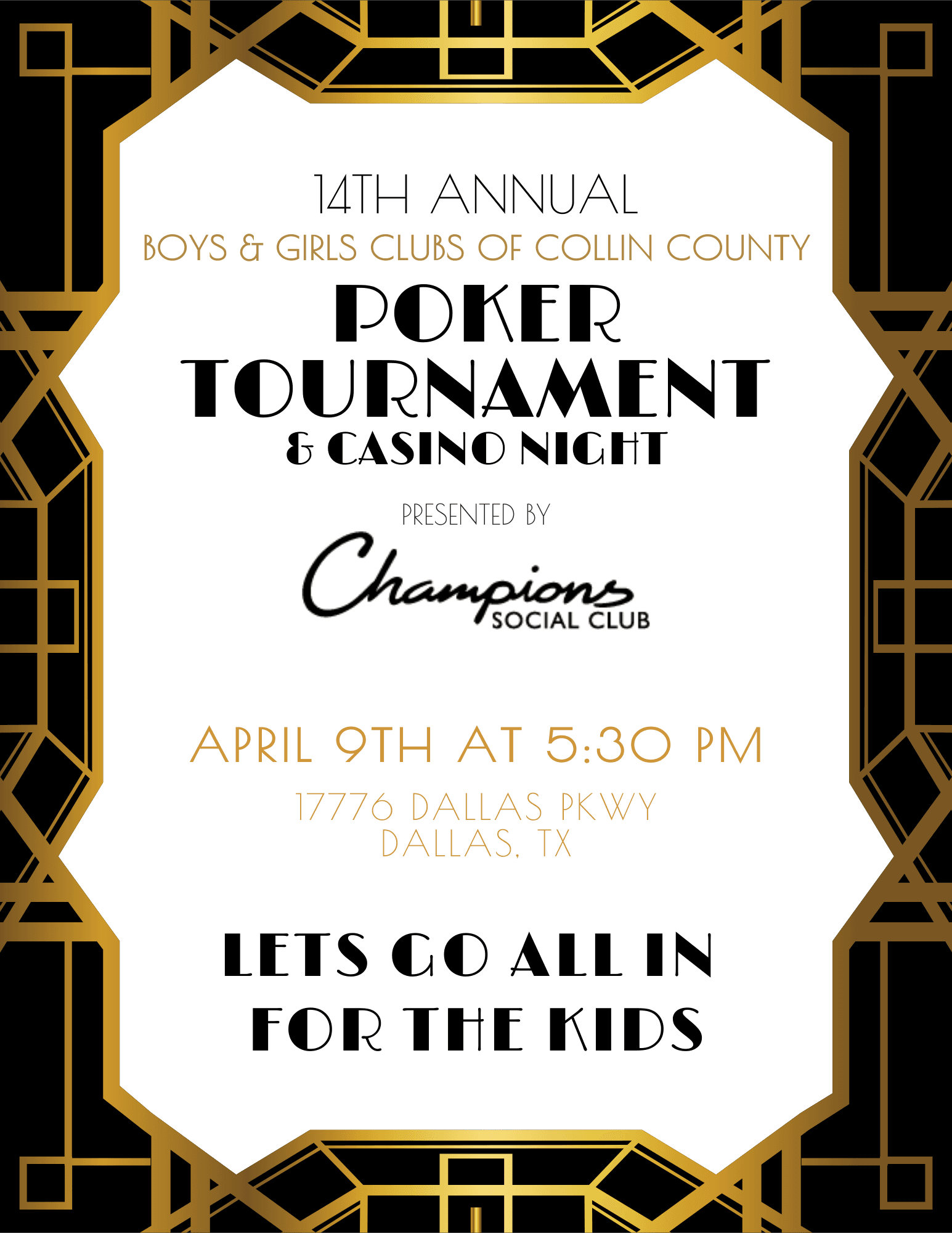 Boys & Girls Clubs of Collin County Host 14th Annual Poker Tournament Fundraiser