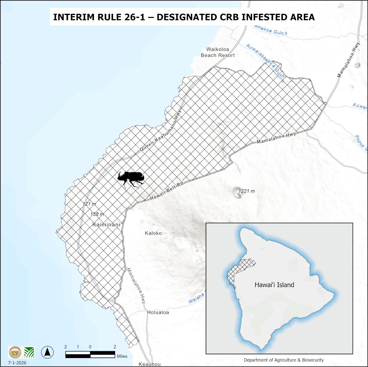 West Hawaii warned on coconut rhinoceros beetle transport rules