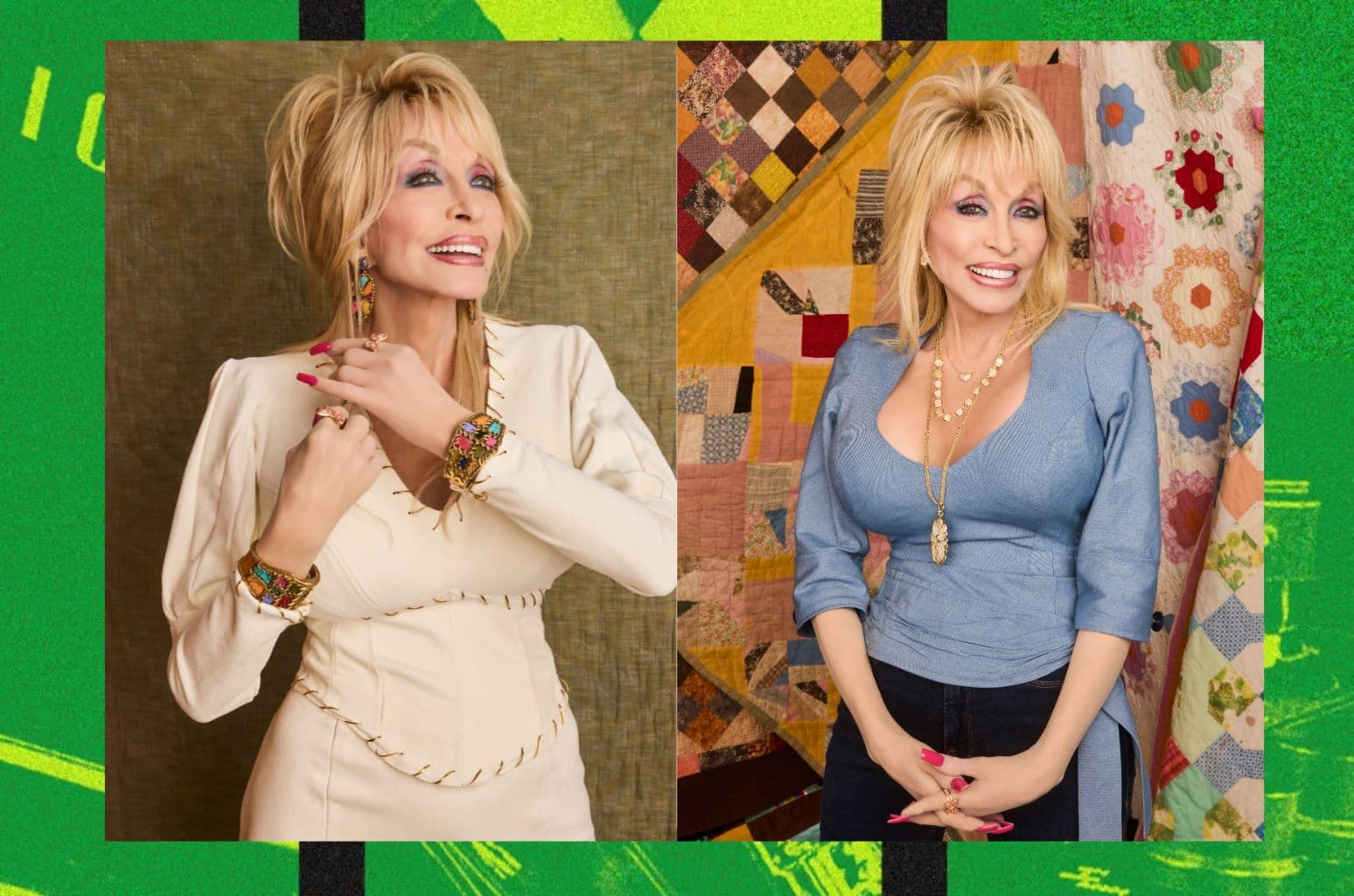 Dolly Parton and Kendra Scott debut patchwork jewelry inspired by Coat of Many Colors