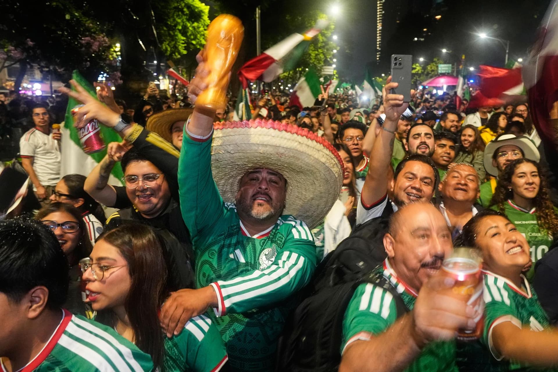 Priced out of World Cup, Mexican fans gather in the streets