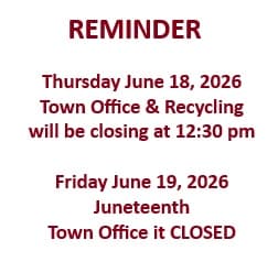 Bowdoinham announces June and July town office closures and schedule changes