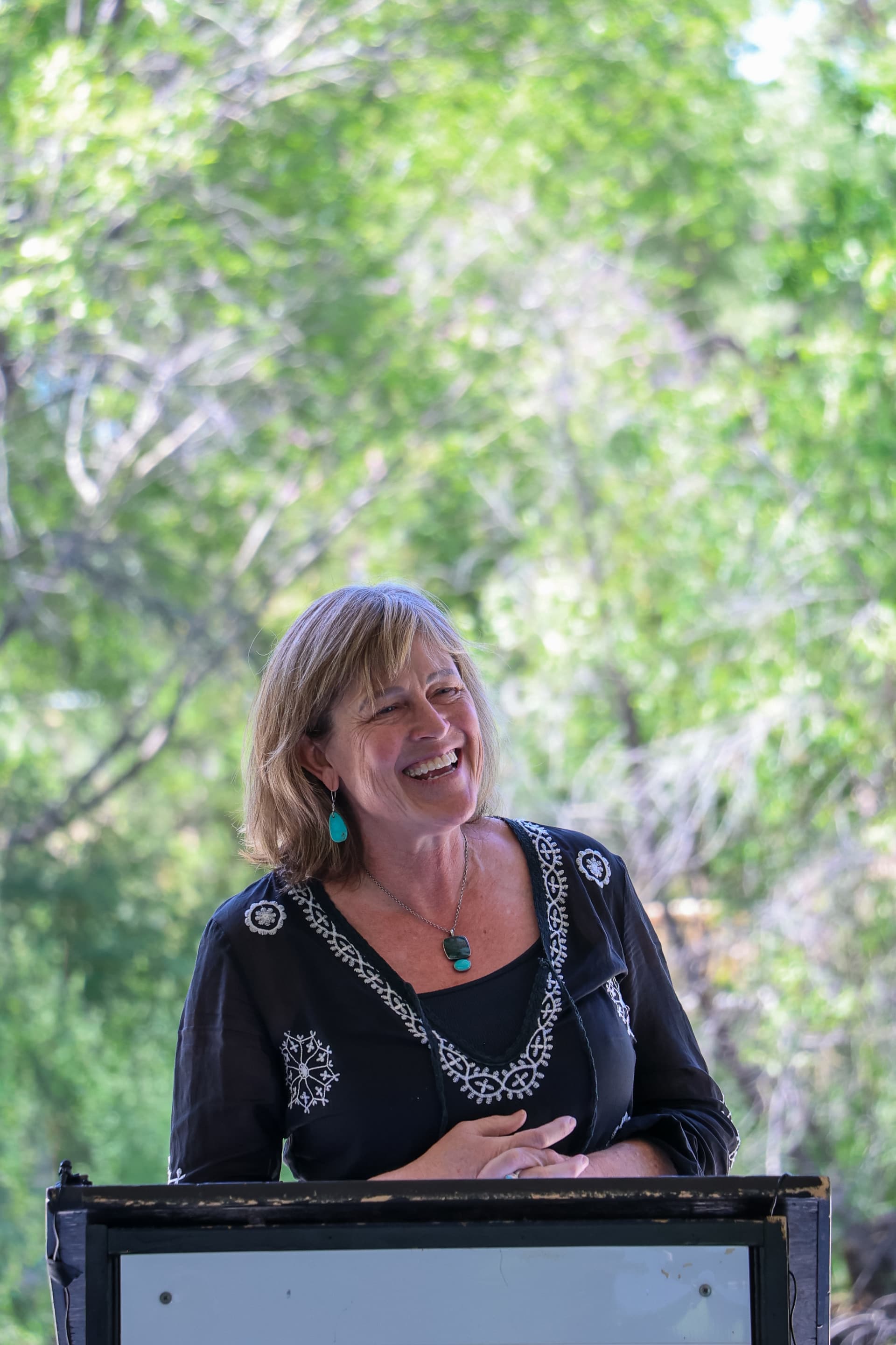 Albuquerque honors retiring arts director with BioPark stage renaming