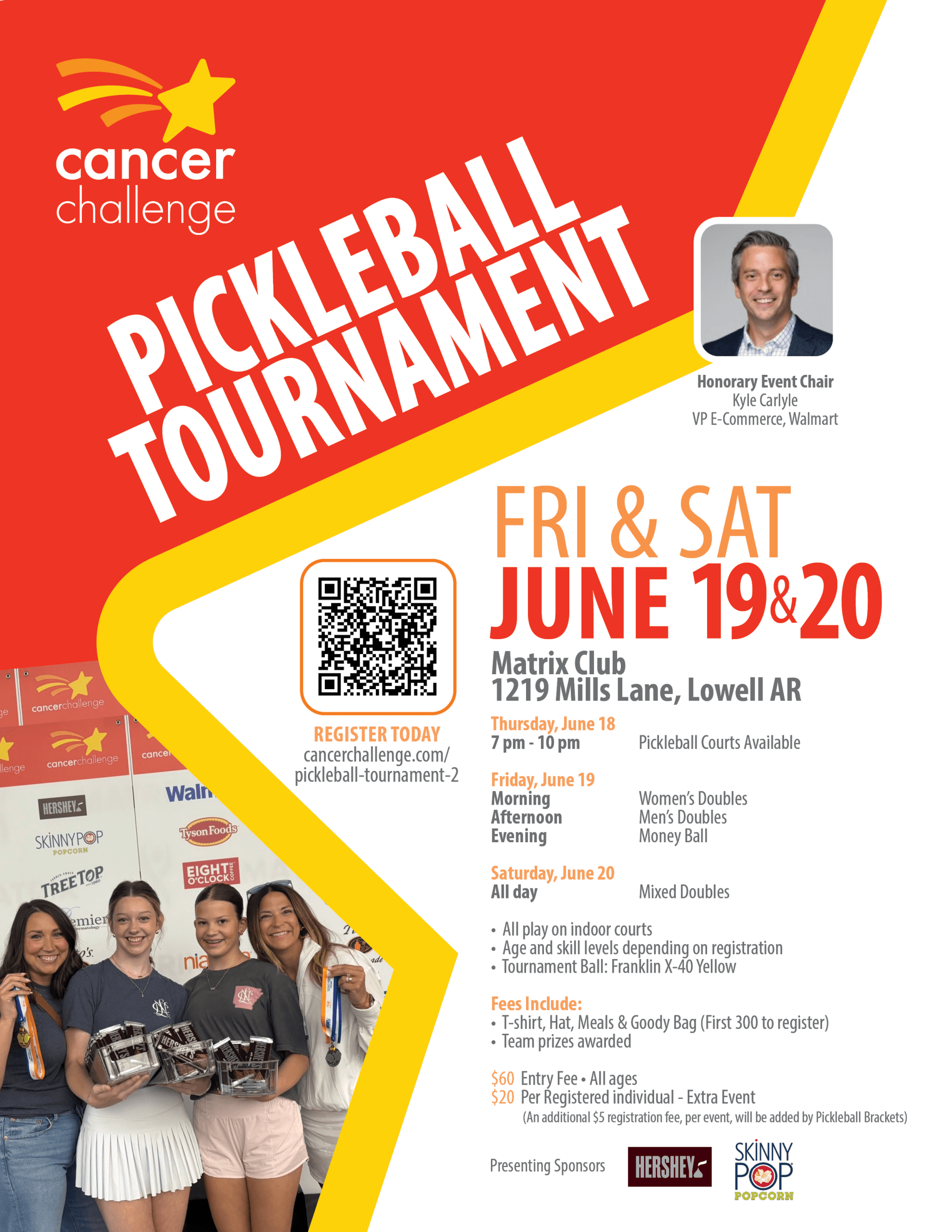 Cancer Challenge pickleball tournament draws 144 players in Lowell