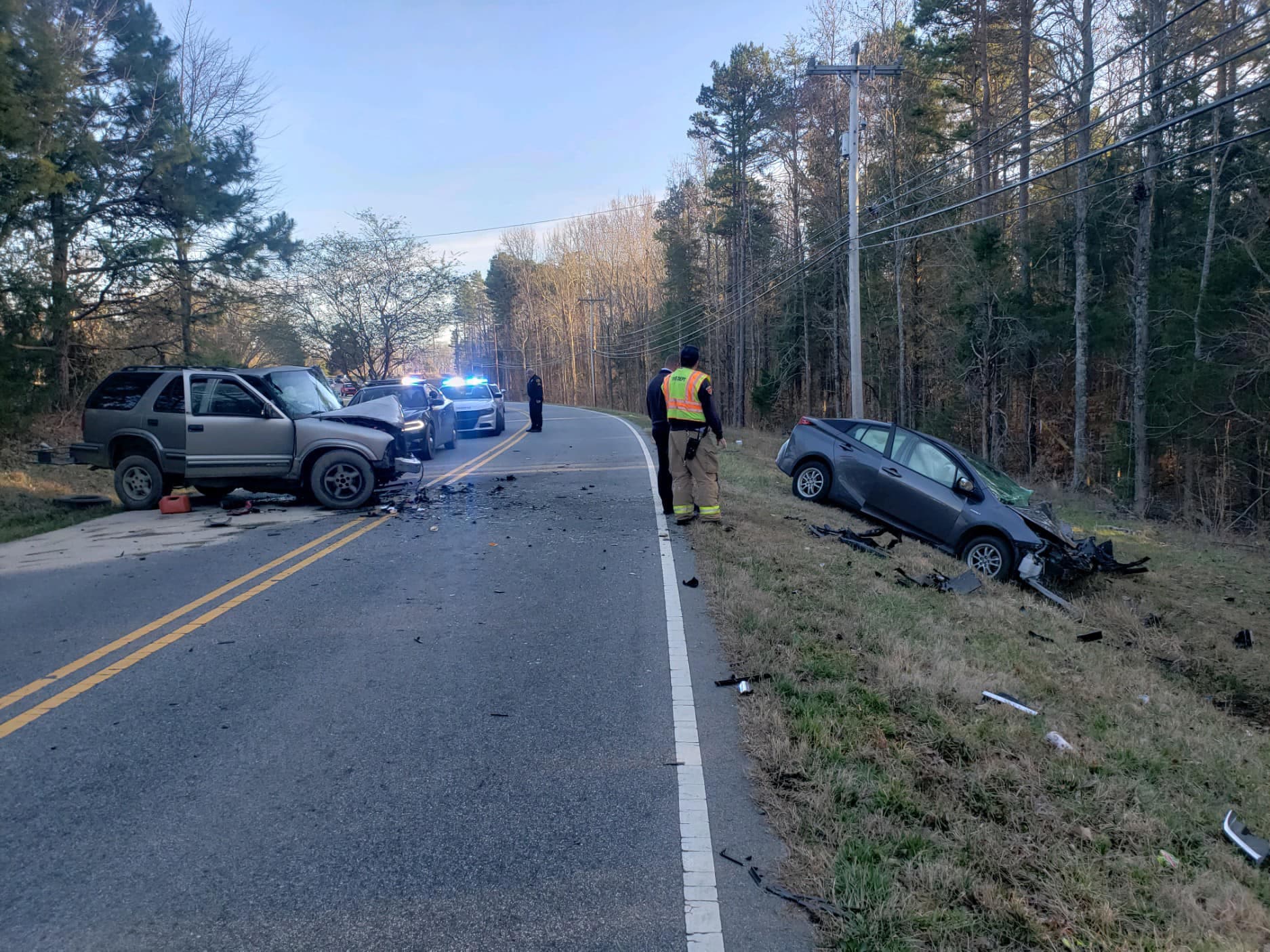 Head-on Crash at Duraleigh Road and Deep Hollow Kills 54-Year-Old, Injures Man