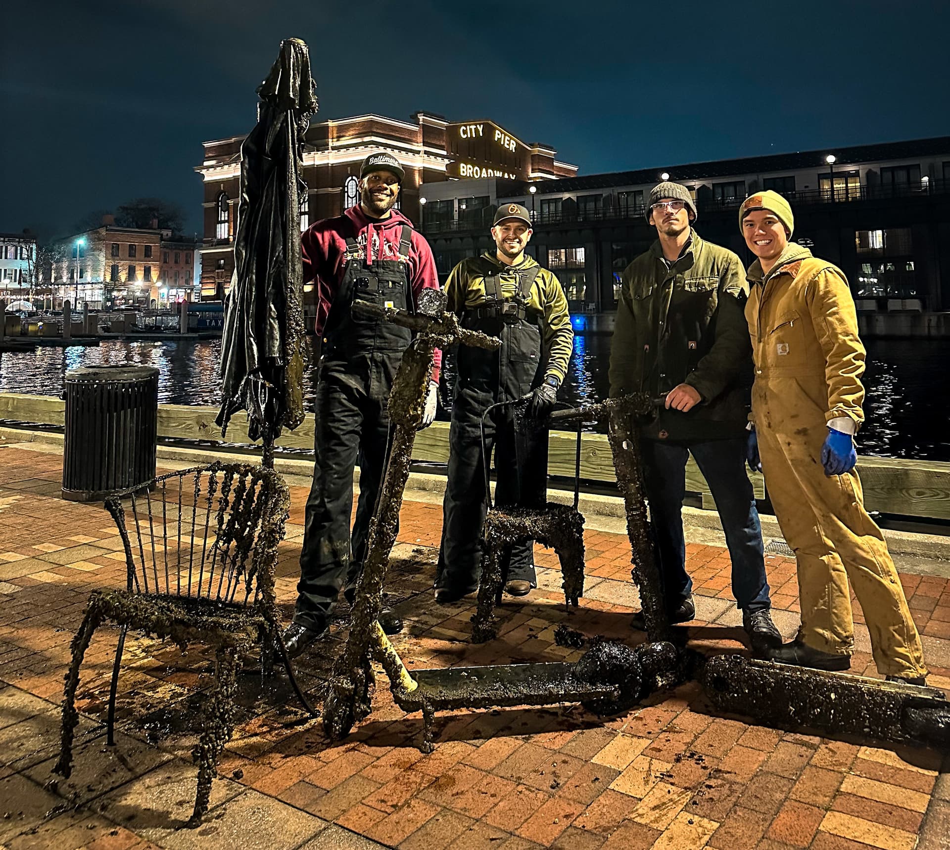 Baltimore magnet fishers recover history while cleaning the harbor