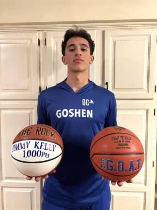 Goshen senior Jimmy Kelly scores 65, sets school single-game record, reaches 1,000