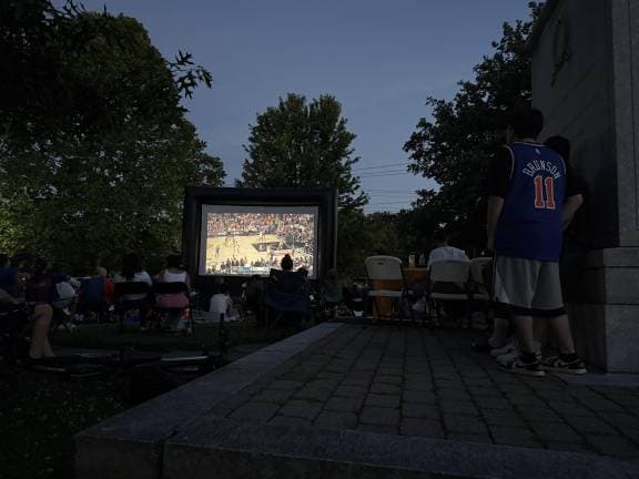 Goshen turns Facebook idea into Knicks watch party for 200-plus residents