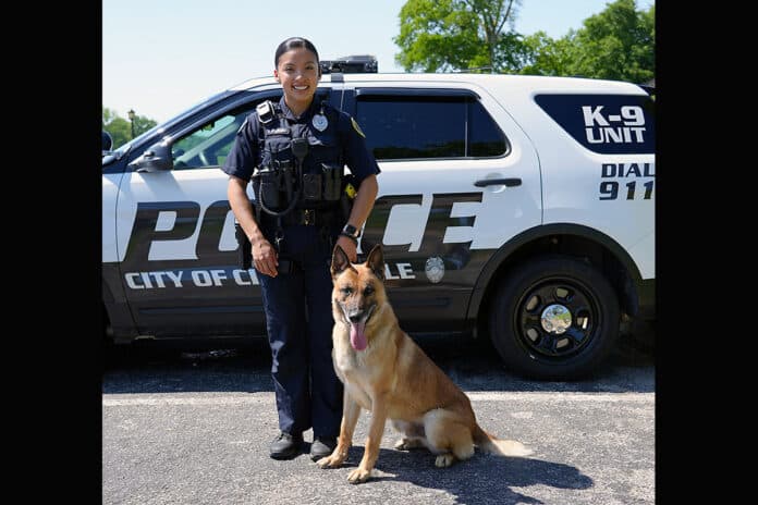 Clarksville police retire K9 Riggs, officer adopts longtime partner