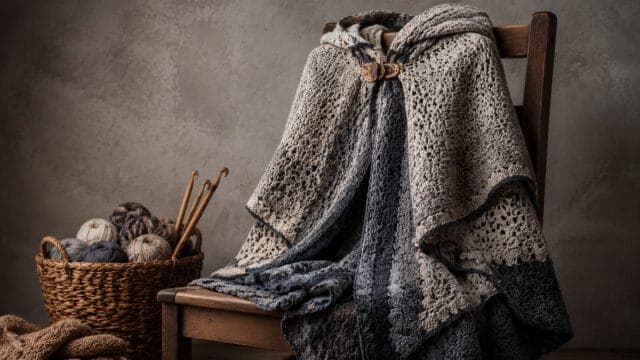 Crochet cloak patterns span dramatic costumes, light layers and novelty gifts