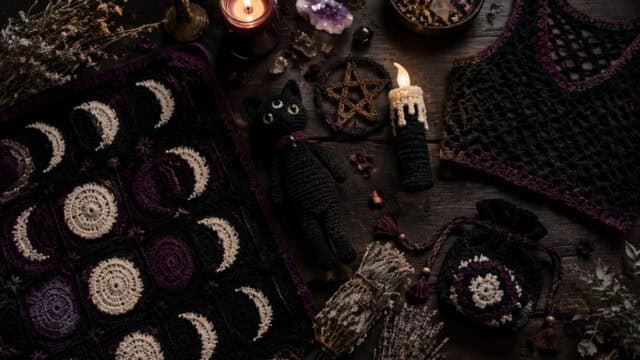 Witchy crochet projects bring celestial style to everyday makes