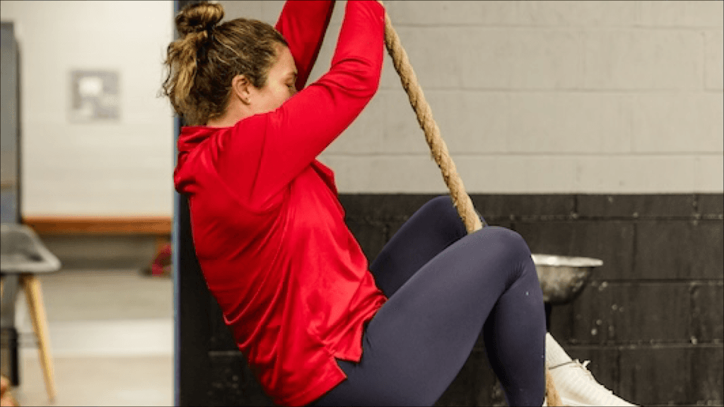 Grip-heavy CrossFit workout pairs hang squat cleans with rope climbs