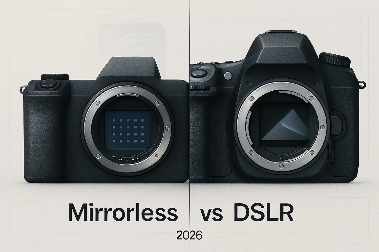 DSLR vs Mirrorless in 2026, How to Choose the Right Camera System