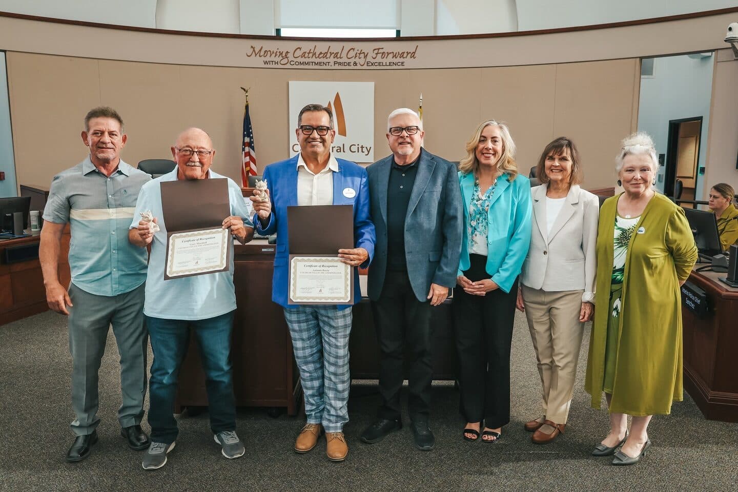 Cathedral City honors five years of free Yoga in the Amphitheater