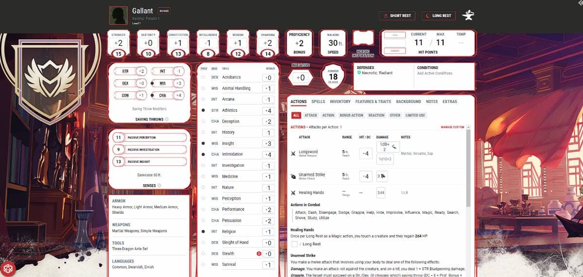 How to use a Dungeons & Dragons character sheet, step by step