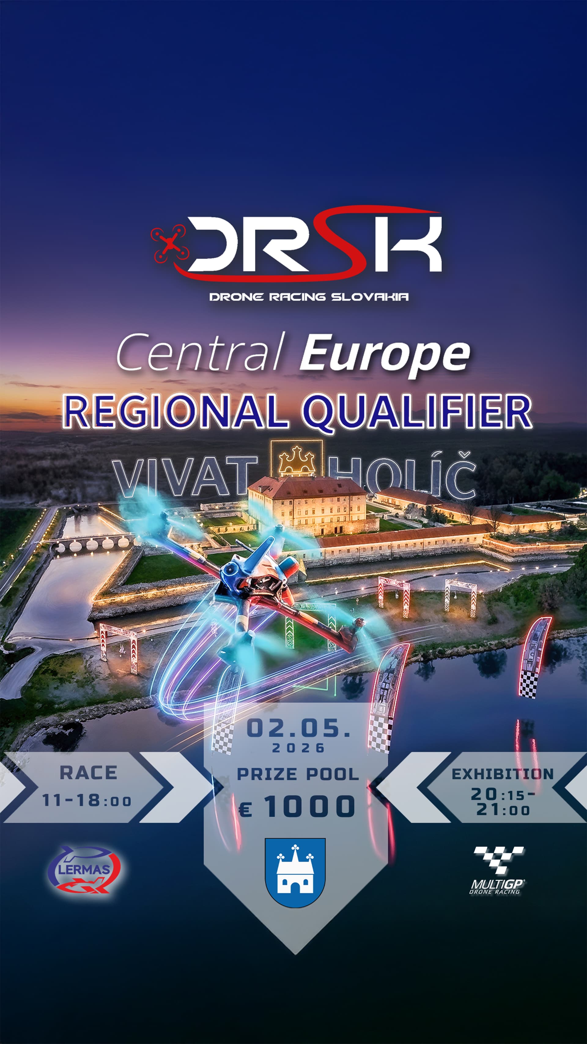 Holíč Castle to host Slovakia’s first 2026 drone race qualifier