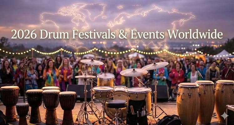 2026 drumming calendar maps shows, conventions, and celebration days