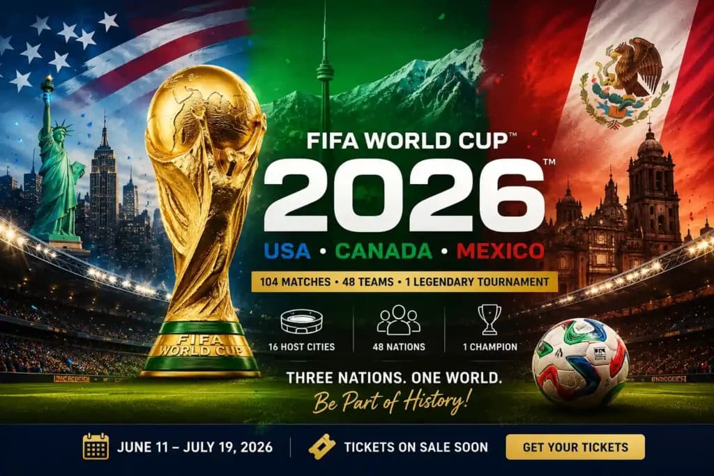 FIFA 2026 World Cup to span 104 matches across three countries