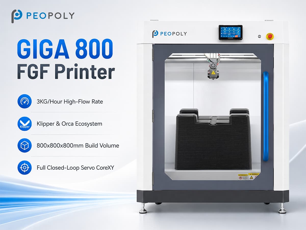Peopoly’s Giga 800 brings industrial pellet printing to $15,000
