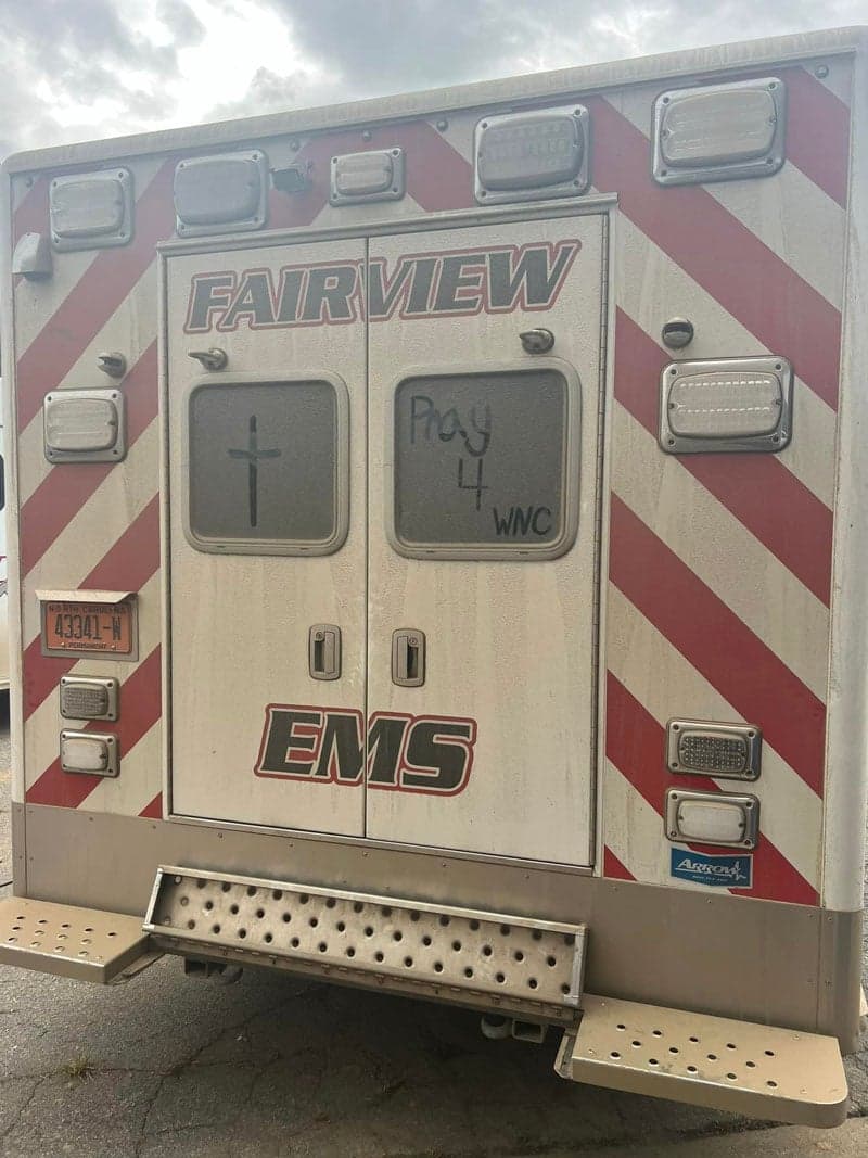Driver rescued after car goes down embankment in Buncombe County