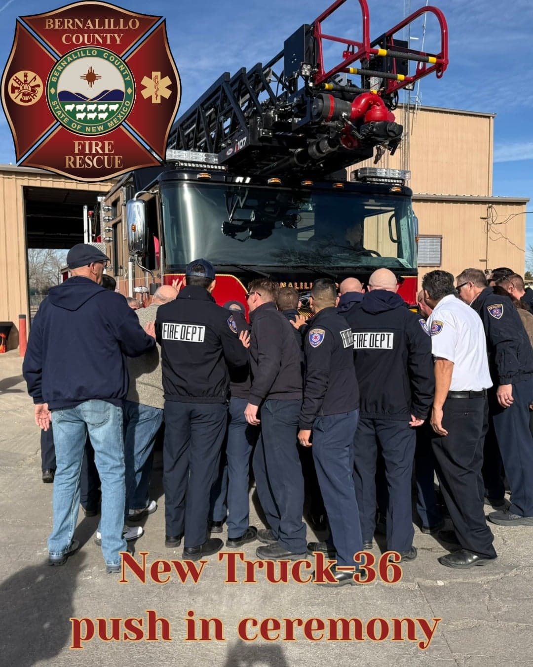 Bernalillo County Fire & Rescue marks new $1.9 million ladder truck rollout