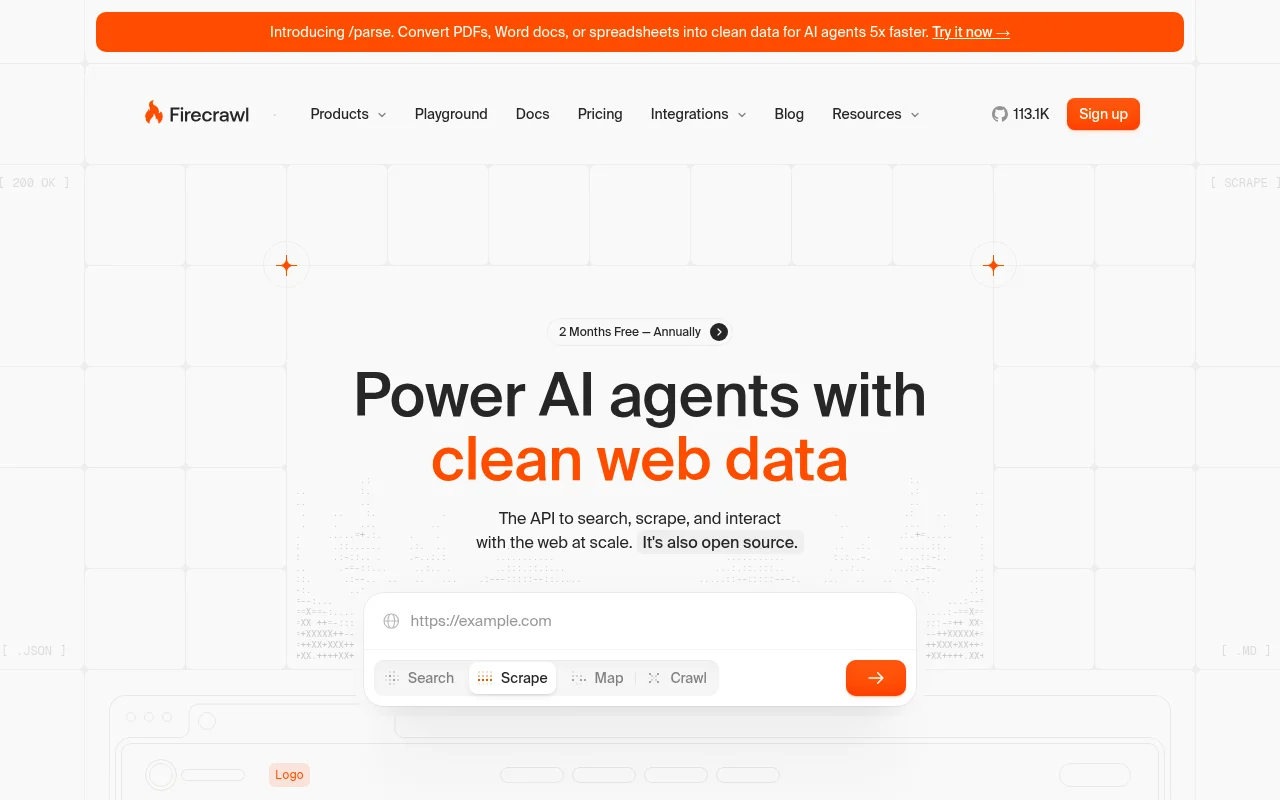 Which AI search tool has an API in 2026