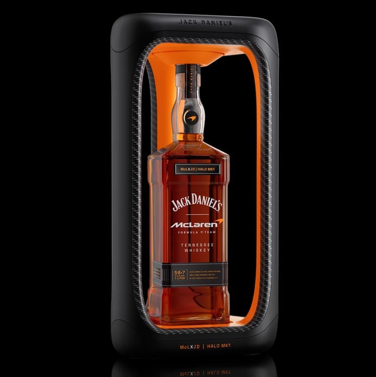 Jack Daniel's and McLaren unveil $599.99 Halo MK1 Tennessee Whiskey bottle