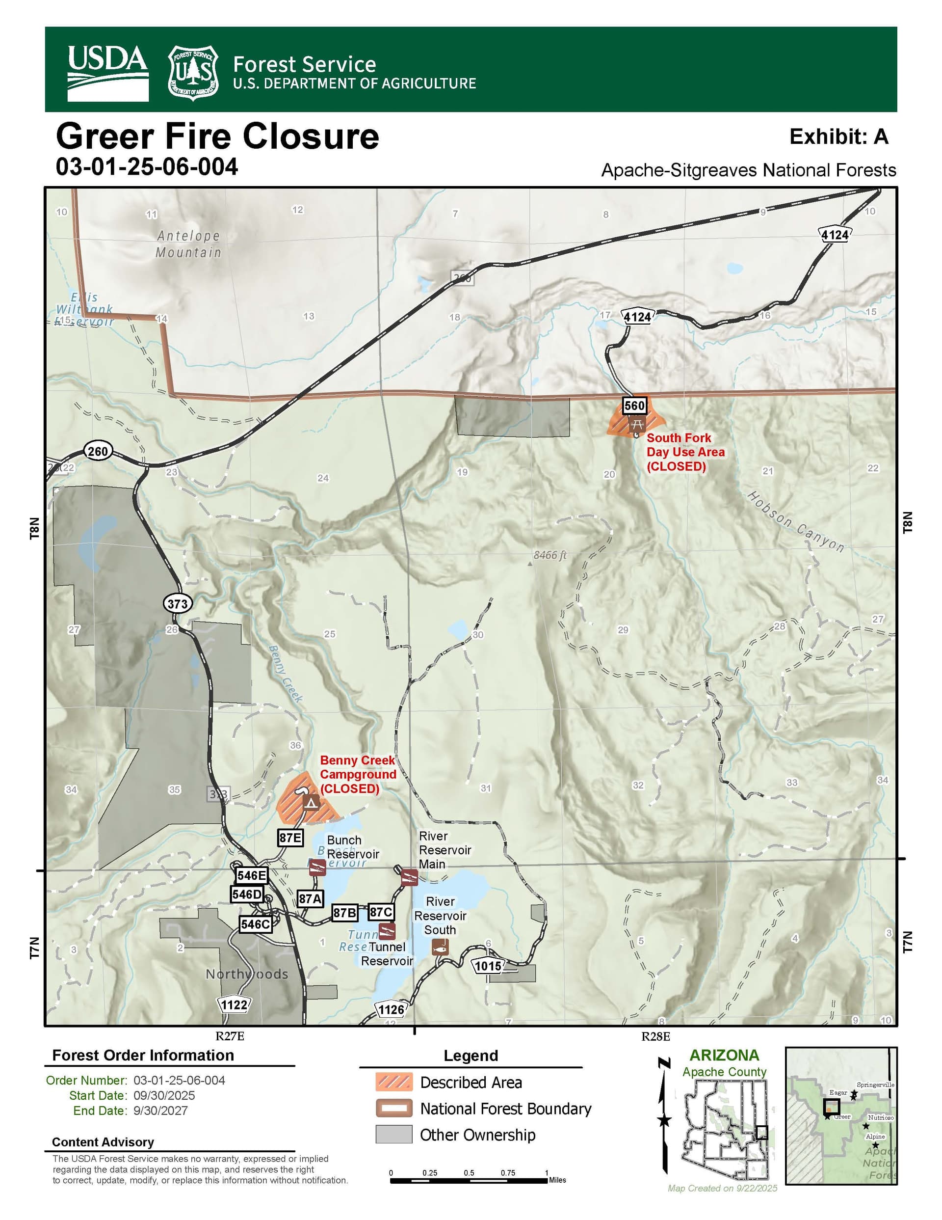 Apache-Sitgreaves Forest closes Greer Lakes area to protect bald eagles