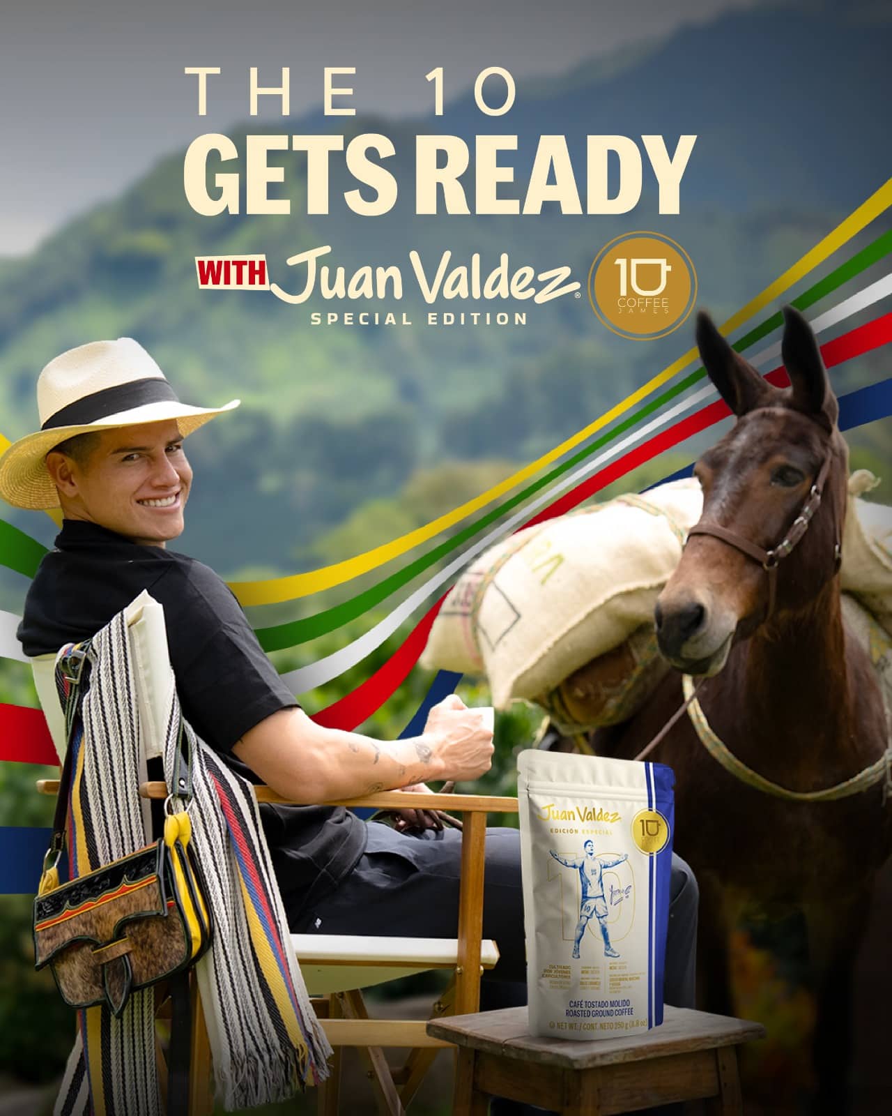 Juan Valdez teams with James Rodríguez on World Cup coffee launch