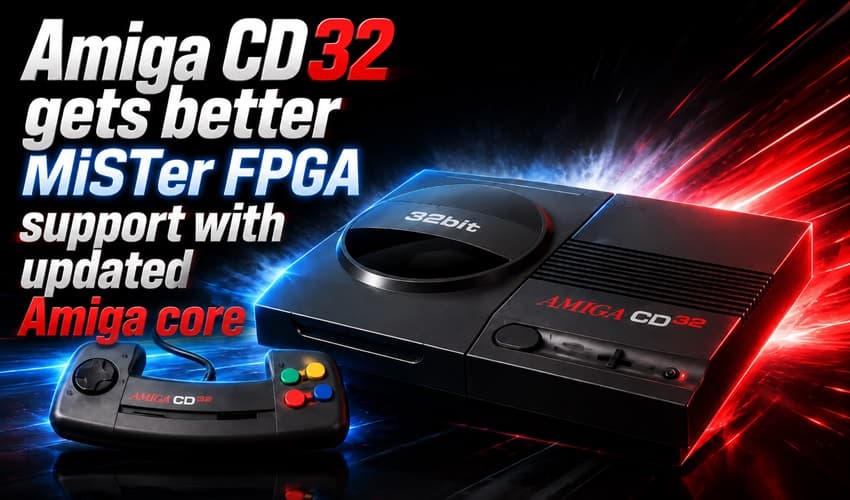 MiSTer Amiga core adds better CD32 and CDTV support
