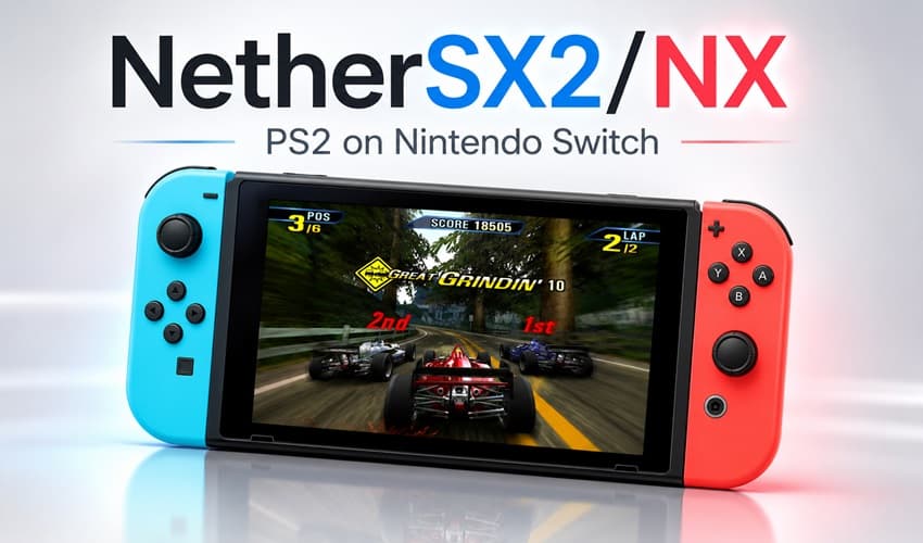 NetherSX2/NX brings PS2 emulation with console-style launcher to Switch