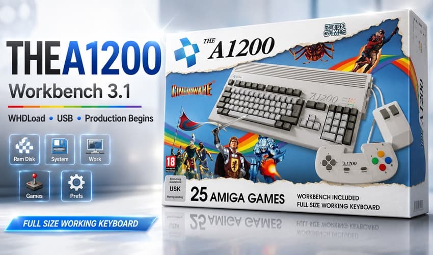 THEA1200 adds Workbench 3.1, WHDLoad, and Amiga model switching