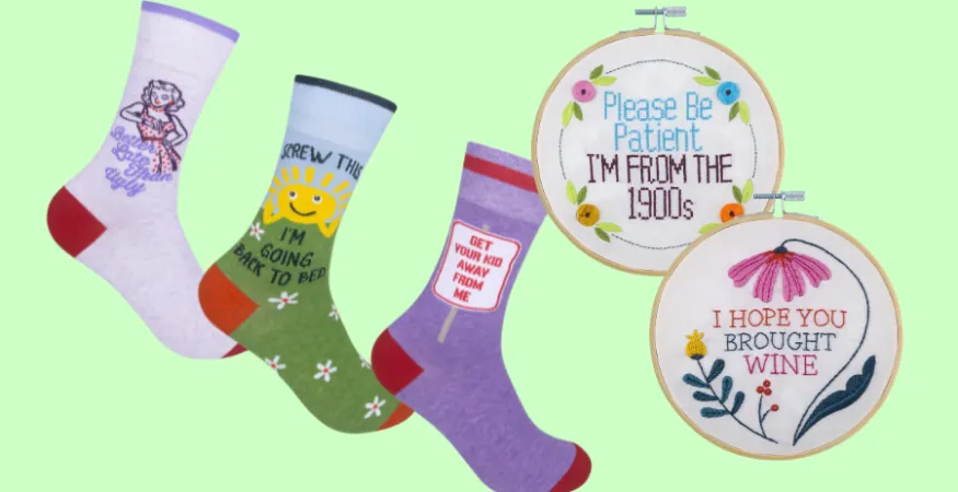 Funatic launches humorous socks and embroidery kits for summer gifting