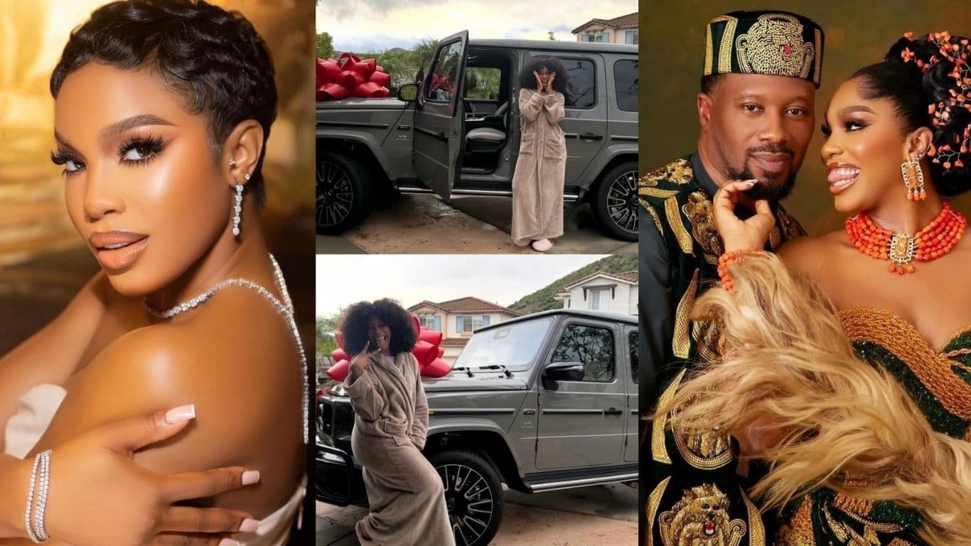 Sharon Ooja gets G-Wagon push gift after welcoming baby boy