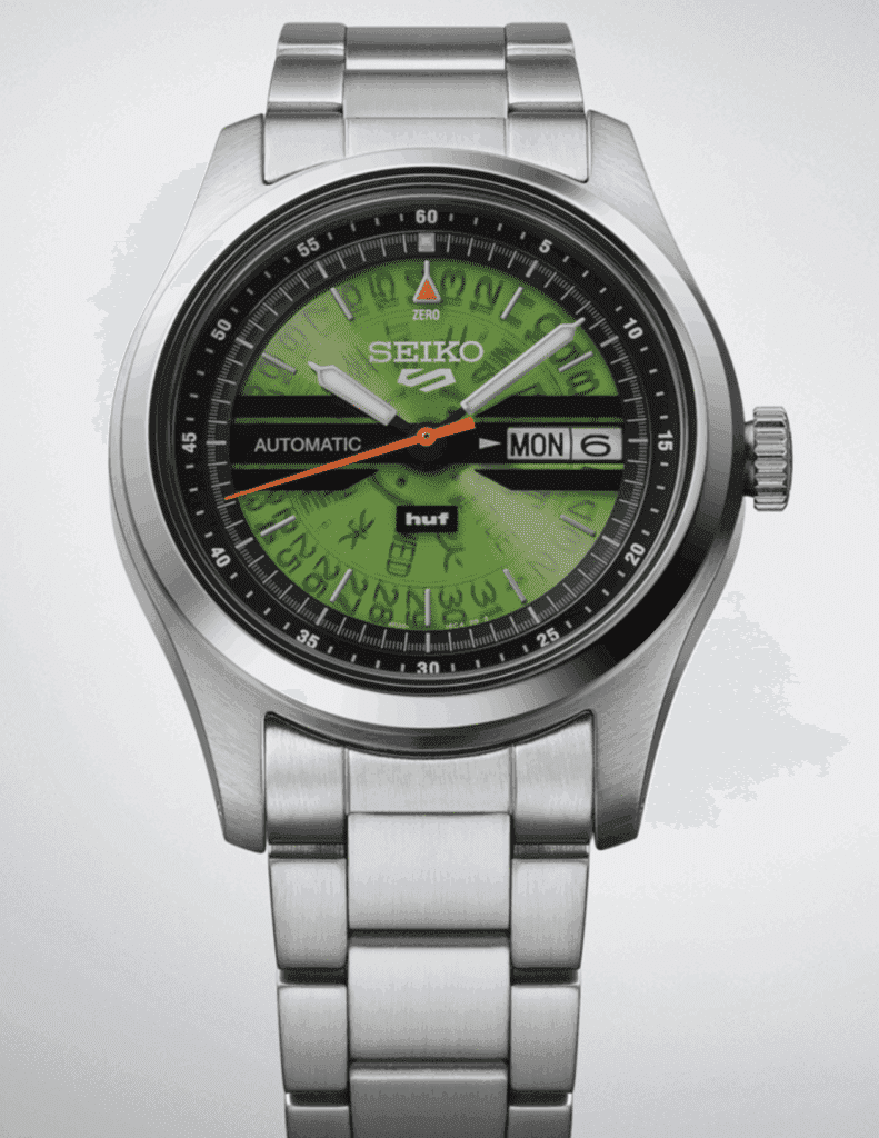 Seiko 5 Sports x HUF SRPM09K1 Green Time Sonar Limited to 7,000