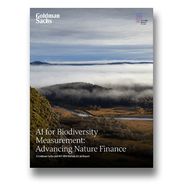 Goldman Sachs backs MIT-IBM AI report on biodiversity metrics for nature finance