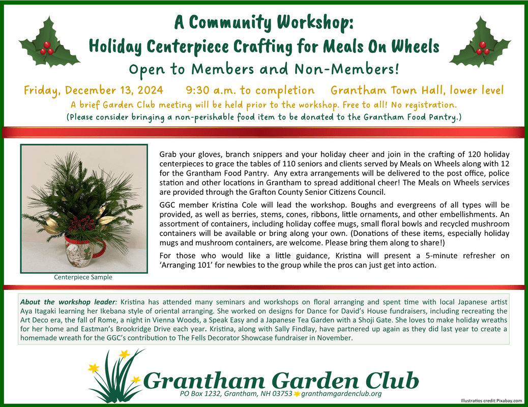 Grantham Garden Club Boosts Civic Spaces, Expands Seasonal Volunteer Programs