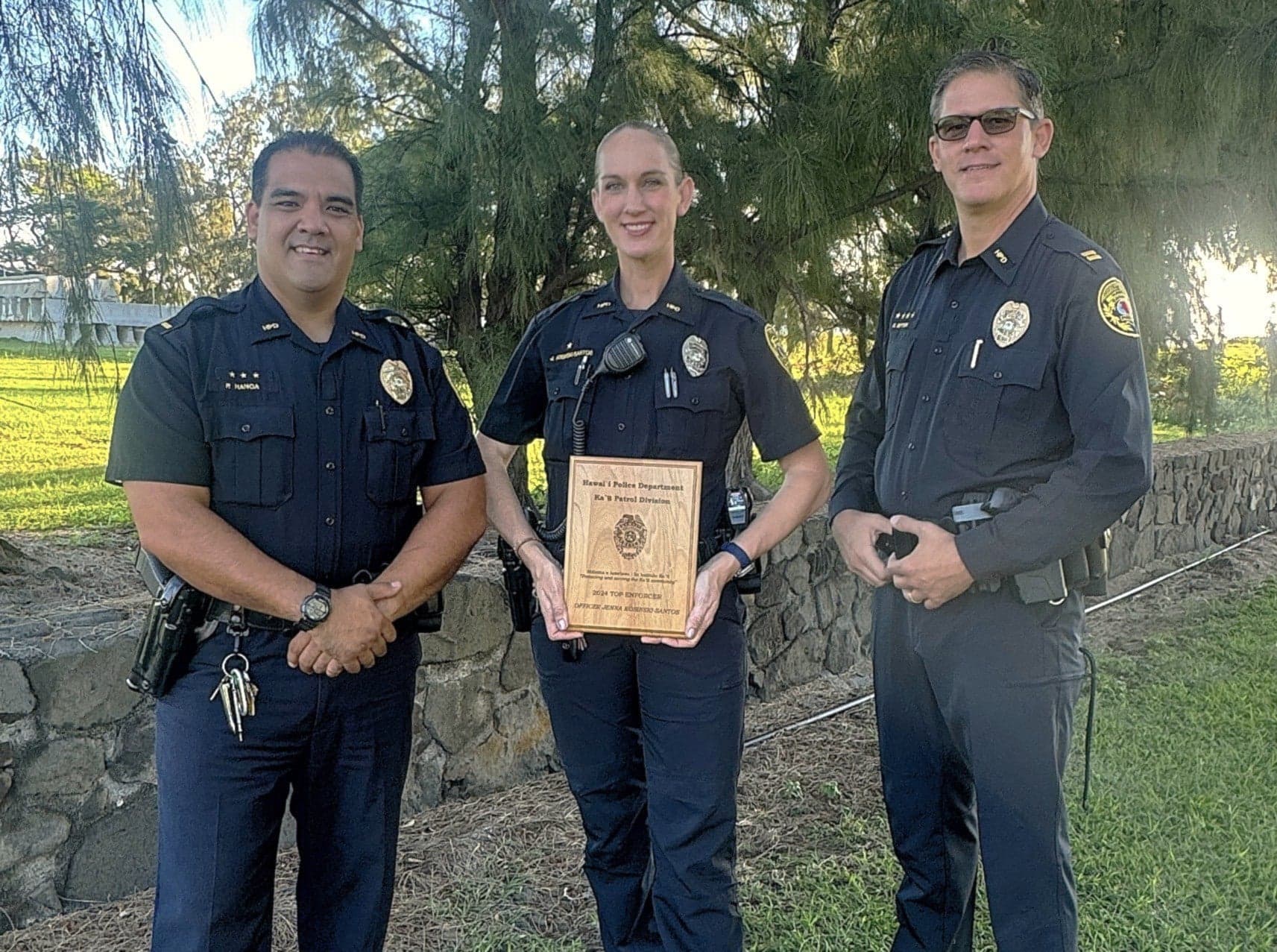 Kaʻū Officer Jenna Kosinski-Santos Honored Third Time as Officer and Top Enforcer