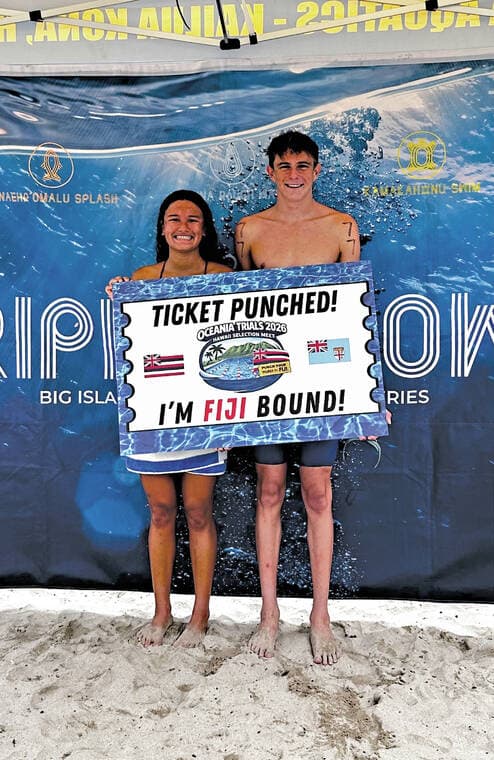 Two Big Island swimmers named to Team Hawaii for Fiji championships