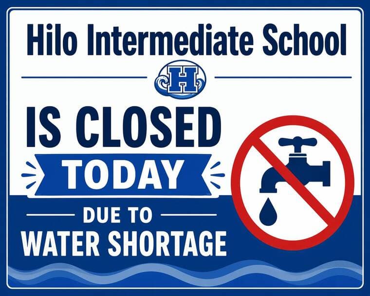 Hilo schools reopen after sudden water outage forces closures