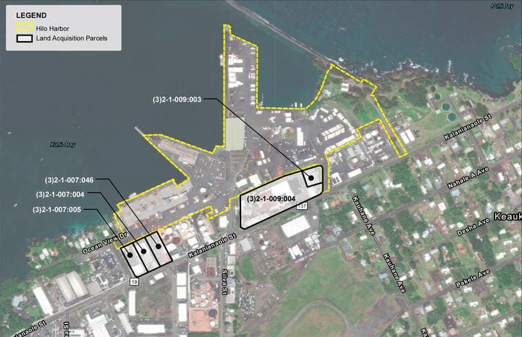 Hilo Harbor expansion stalls as state seeks key land acquisitions
