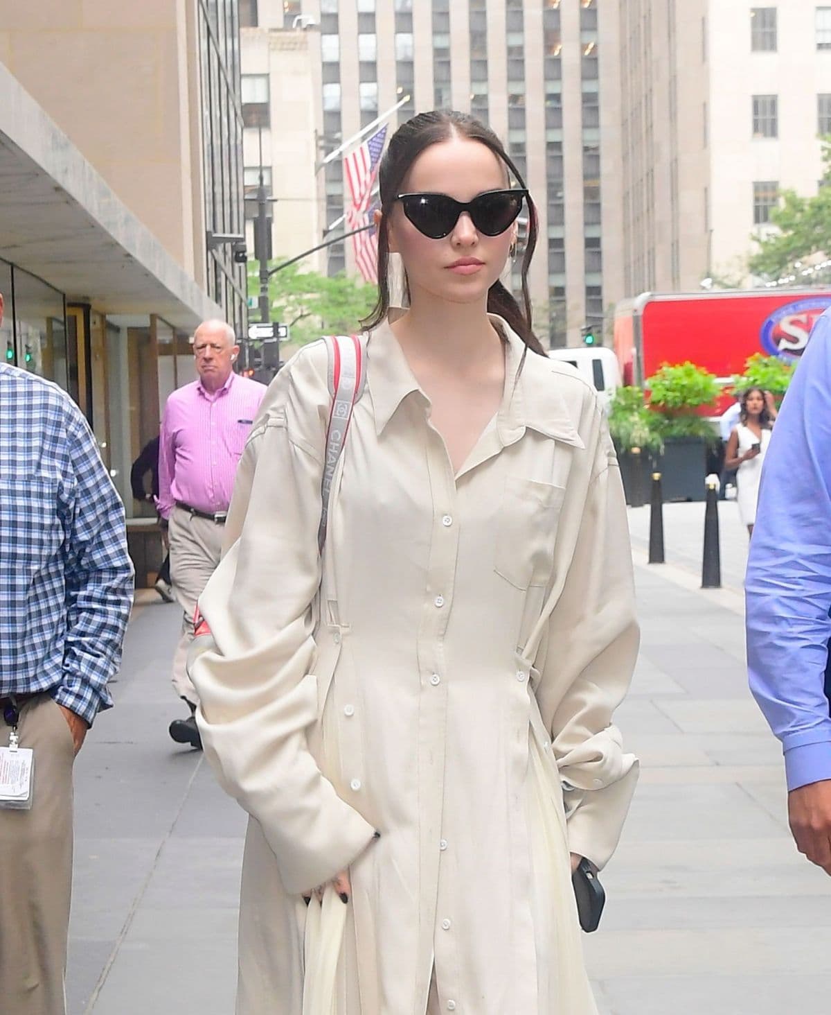 Dove Cameron Blends Corpcore and Y2K into Workwear TV Look