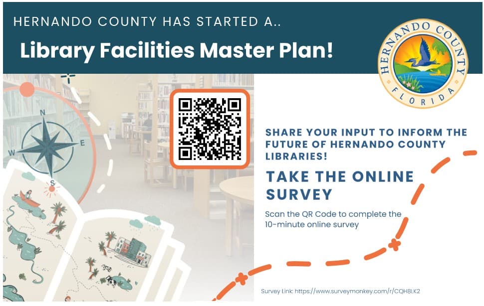 Hernando County Public Library Hosts Feb. 26 Master Plan Workshop, Online Survey