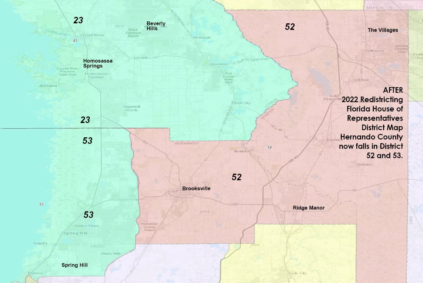 New maps shift Hernando County into Laurel Lee's district