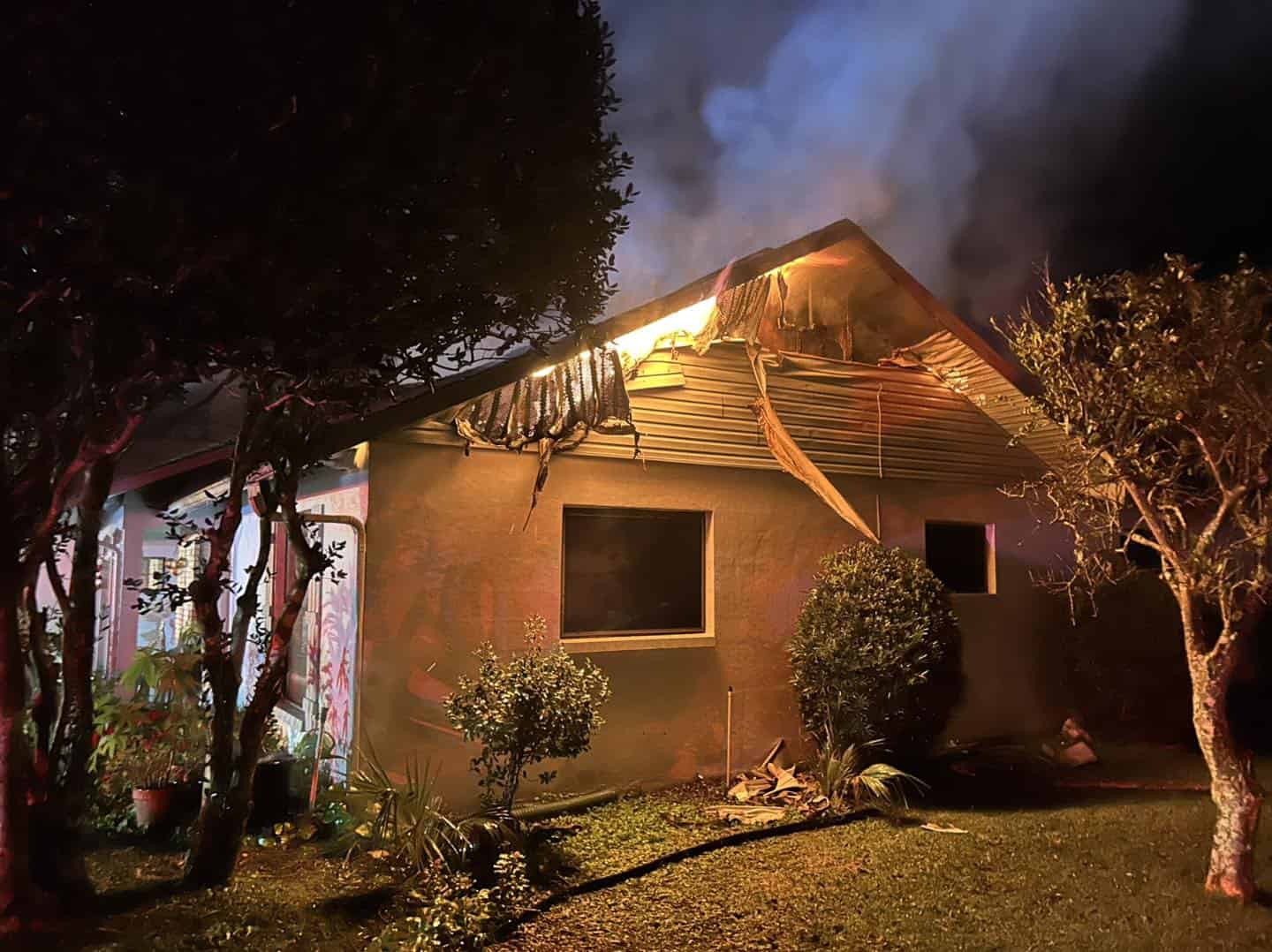 Weeki Wachee House Fire Displaces Four People, Three Pets