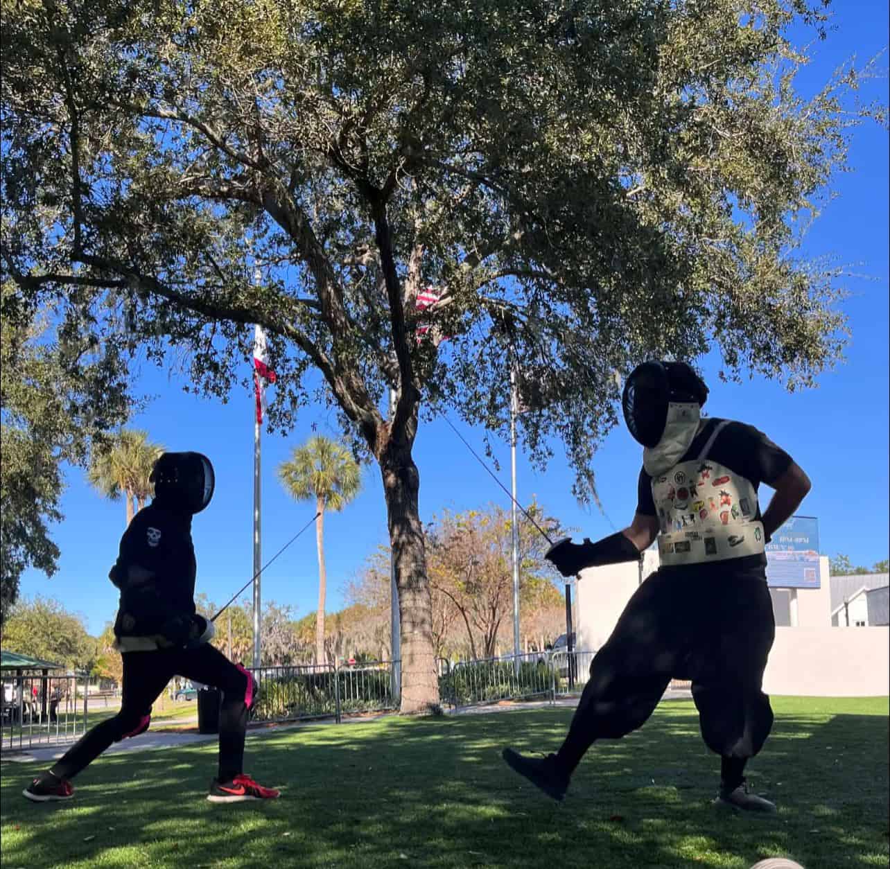 Iron Tide Historical Fencing splits Sunday practice for beginners and advanced fencers