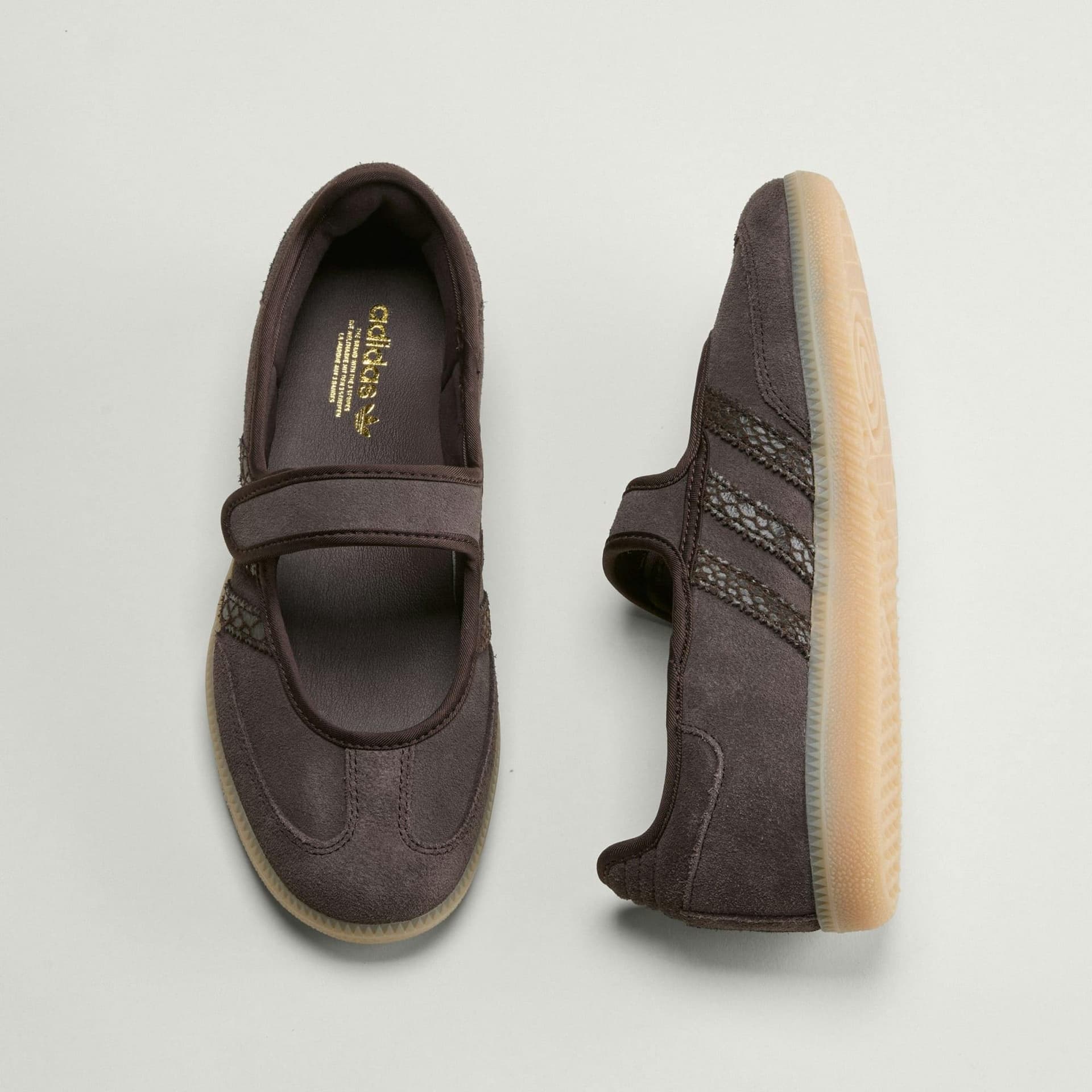 adidas turns the Samba Jane into a Mary Jane slip-on in Aurora Coffee