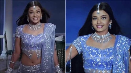 Aishwarya Rai’s lavender-blue Dil Ka Rishta lehenga remains a bridal icon