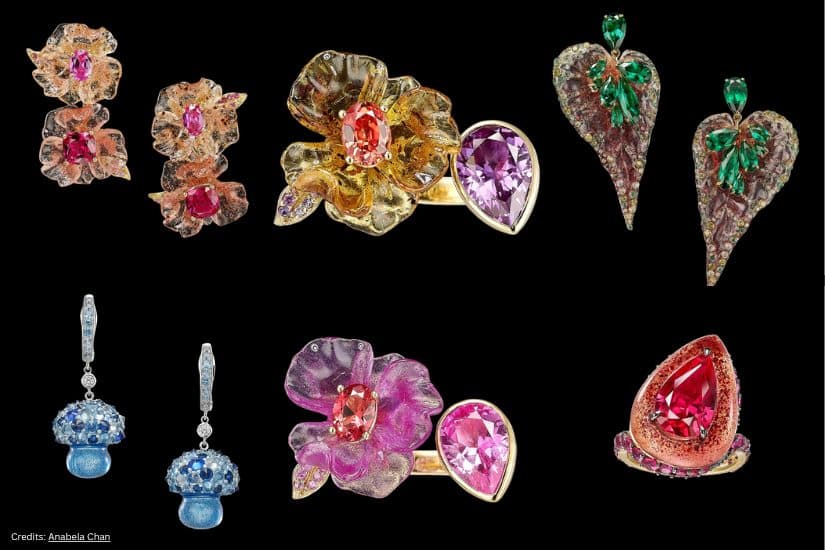 Anabela Chan Transforms Expired Food Waste Into Gem-Like Jewelry Stones