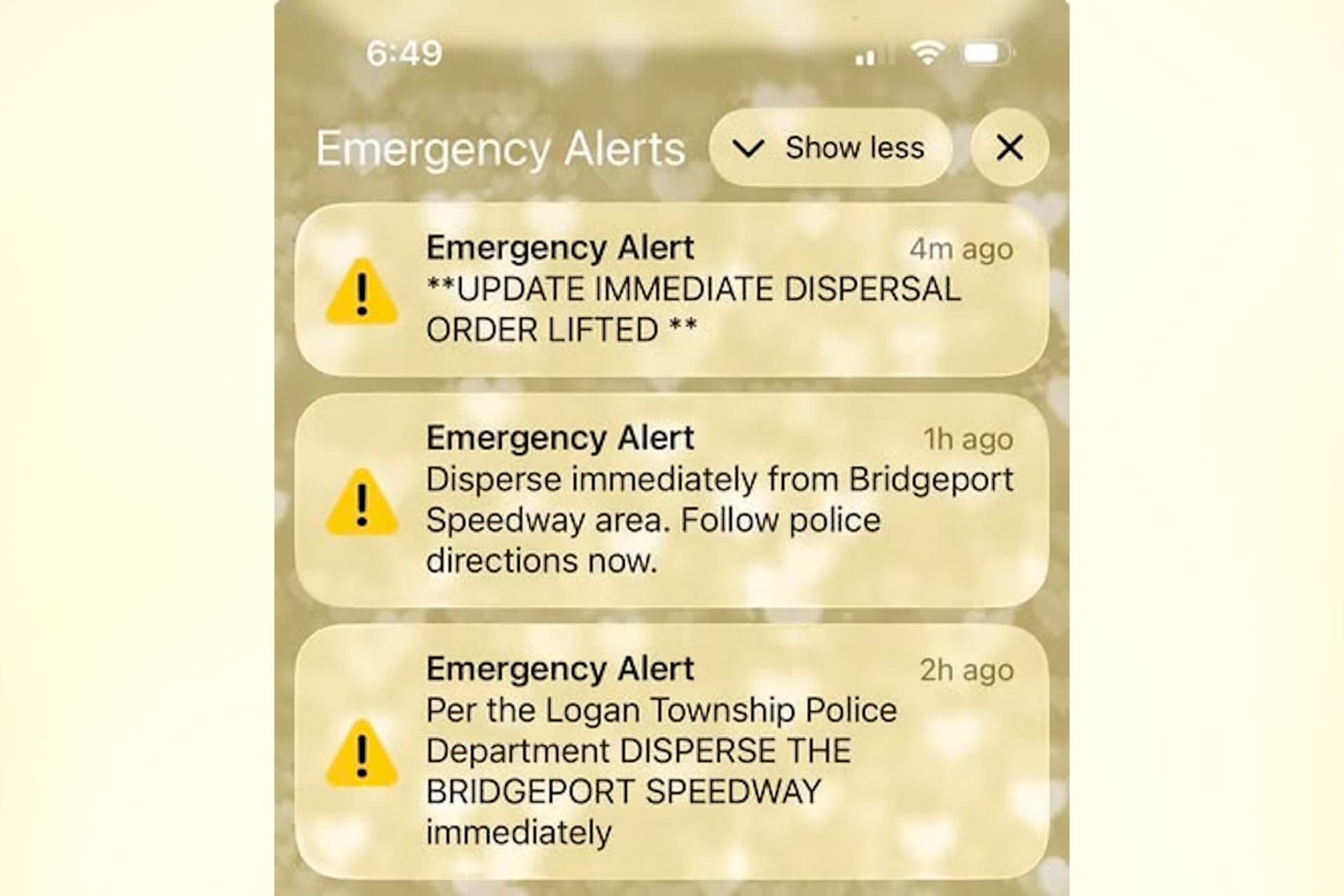Dispersal Order Issued at Bridgeport Speedway Import Expo in New Jersey